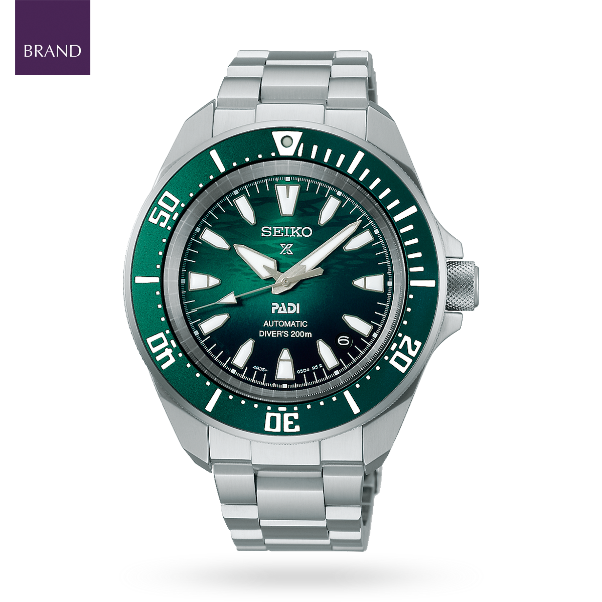 Seiko Prospex PADI 60th Anniversary 4R Compact Mechanical Diver’s Watch In Underwater Green - SRPL53K1