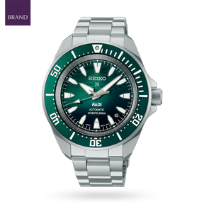 Seiko Prospex PADI 60th Anniversary 4R Compact Mechanical Diver’s Watch In Underwater Green - SRPL53K1