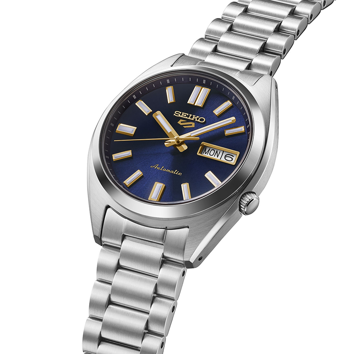 Seiko 5 Sports SNXS Vintage Gold Collection In Blazer Blue - SRPL55K1