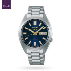 Seiko 5 Sports SNXS Vintage Gold Collection In Blazer Blue - SRPL55K1