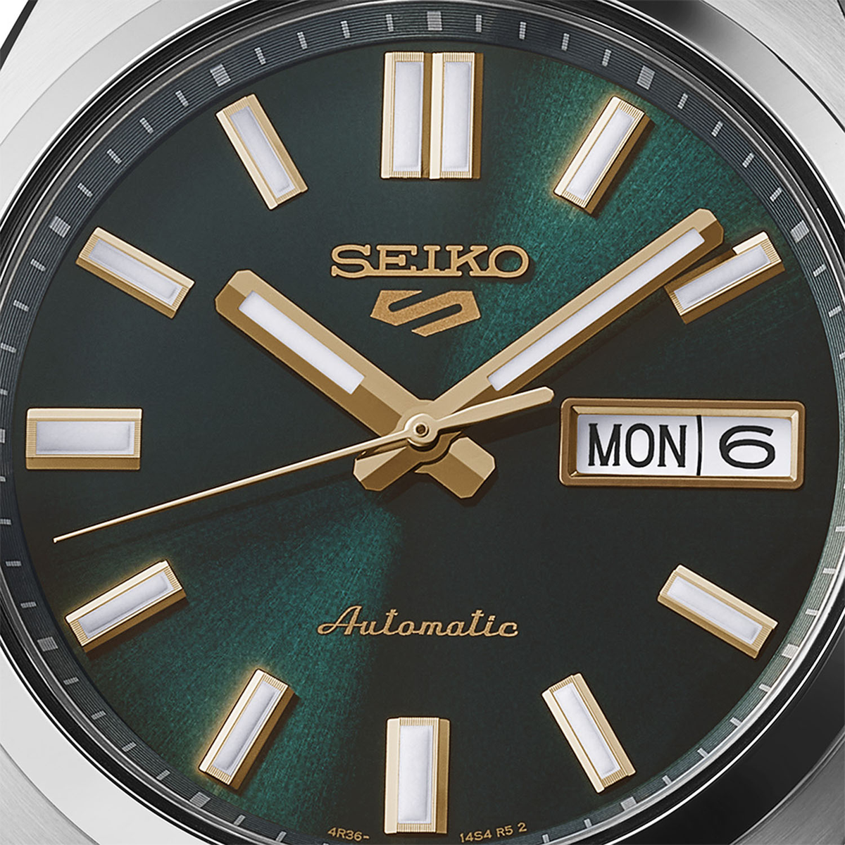 Seiko 5 Sports SNXS Vintage Gold Collection In Green Tie - SRPL57K1