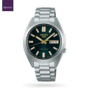 Seiko 5 Sports SNXS Vintage Gold Collection In Green Tie - SRPL57K1