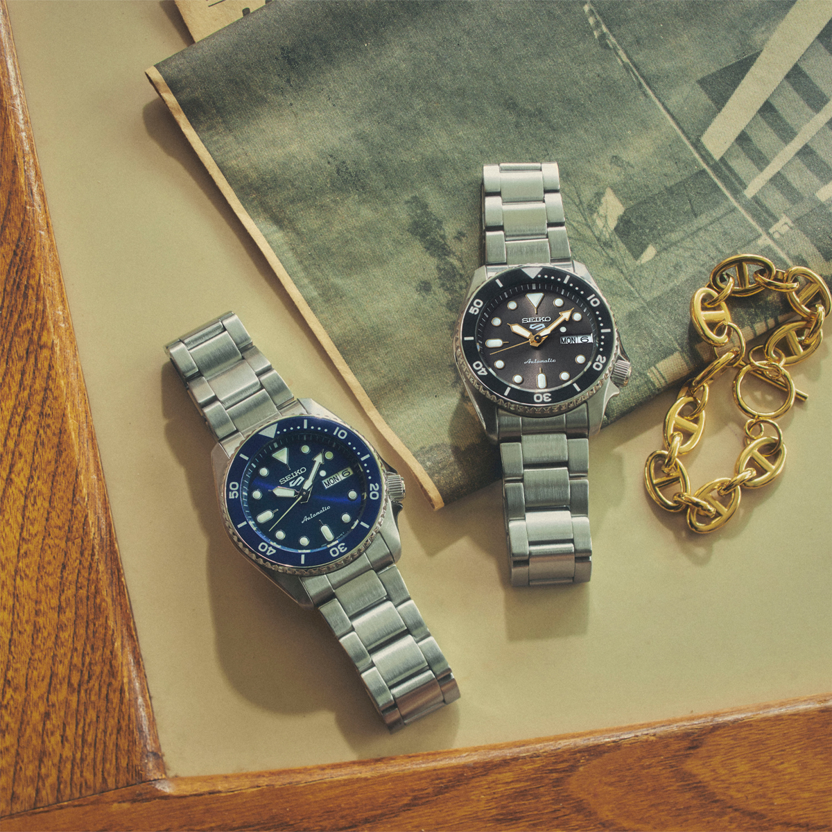Seiko 5 Sports SKX New Colour Collection 'Street Denim', 'Street Stonewash' - SRPL77 & SRPL79
