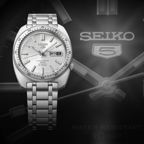 Seiko 5 Sports Heritage Design Recreation Limited Edition In Silver Tone - SRPL91K1
