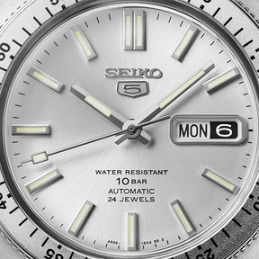 Seiko 5 Sports Heritage Design Recreation Limited Edition In Silver Tone - SRPL91K1