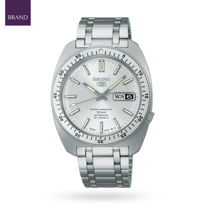 Seiko 5 Sports Heritage Design Recreation Limited Edition In Silver Tone - SRPL91K1