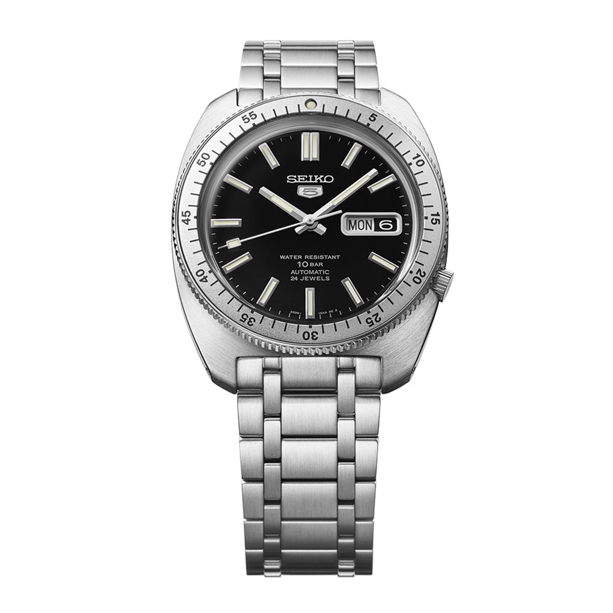 Seiko 5 Sports Heritage Design Recreation Limited Edition In Black - SRPL93K1
