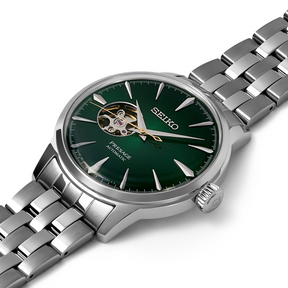 Seiko Presage Cocktail Time 'The Grasshopper', Green Dial with Stainless Steel Bracelet - SSA441J1