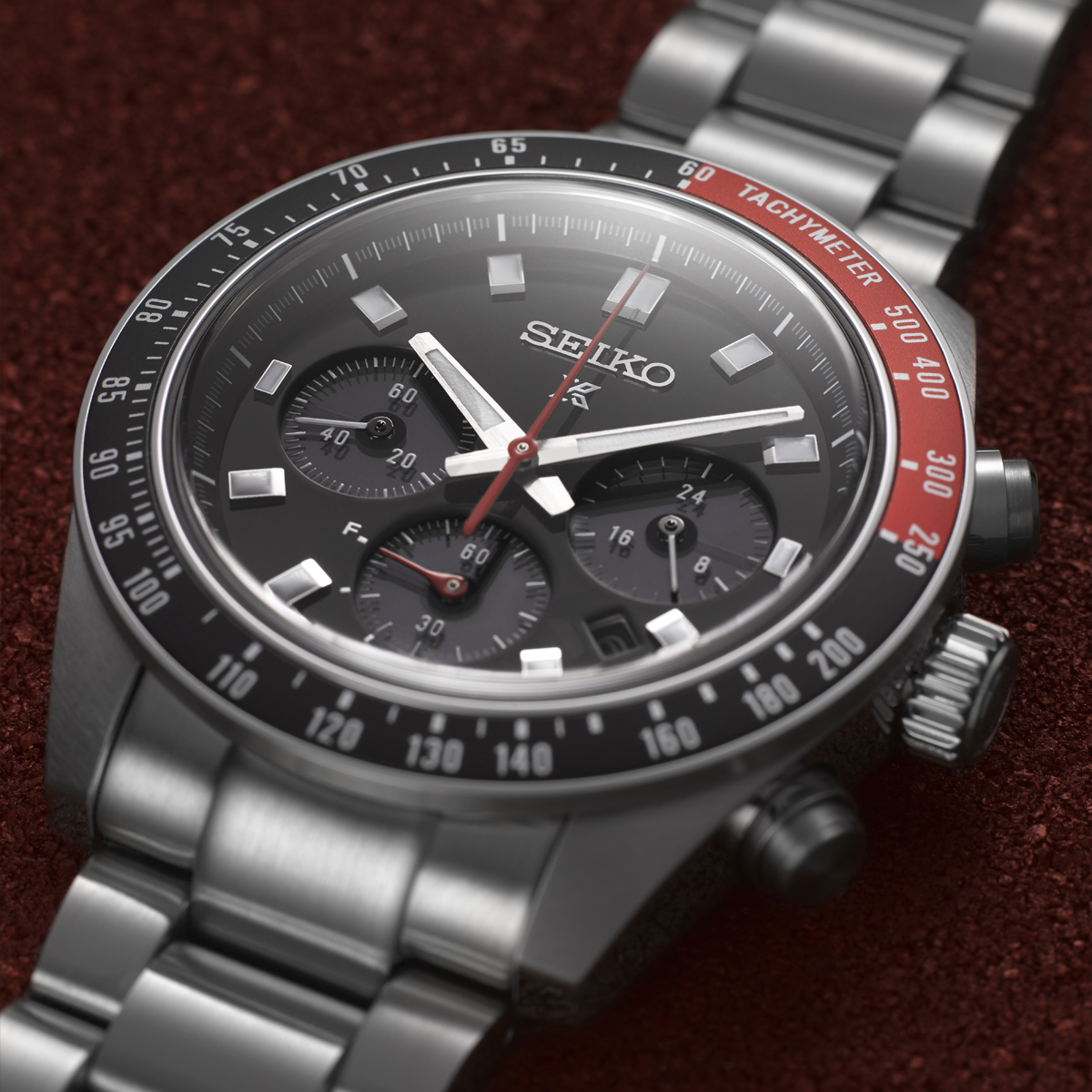 Seiko Prospex Speedtimer “Go Large” Solar Chronograph, Black Dial With Stainless Steel Bracelet - SSC915P1
