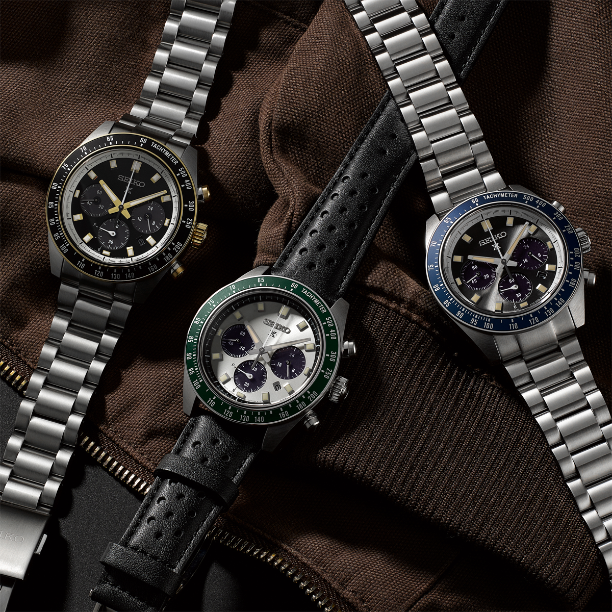 Seiko Prospex 'Circuit Race', 'Racing Sports' & 'Grand Touring' Solar Speedtimer Chronographs - SSC941, SSC943 & SSC939 