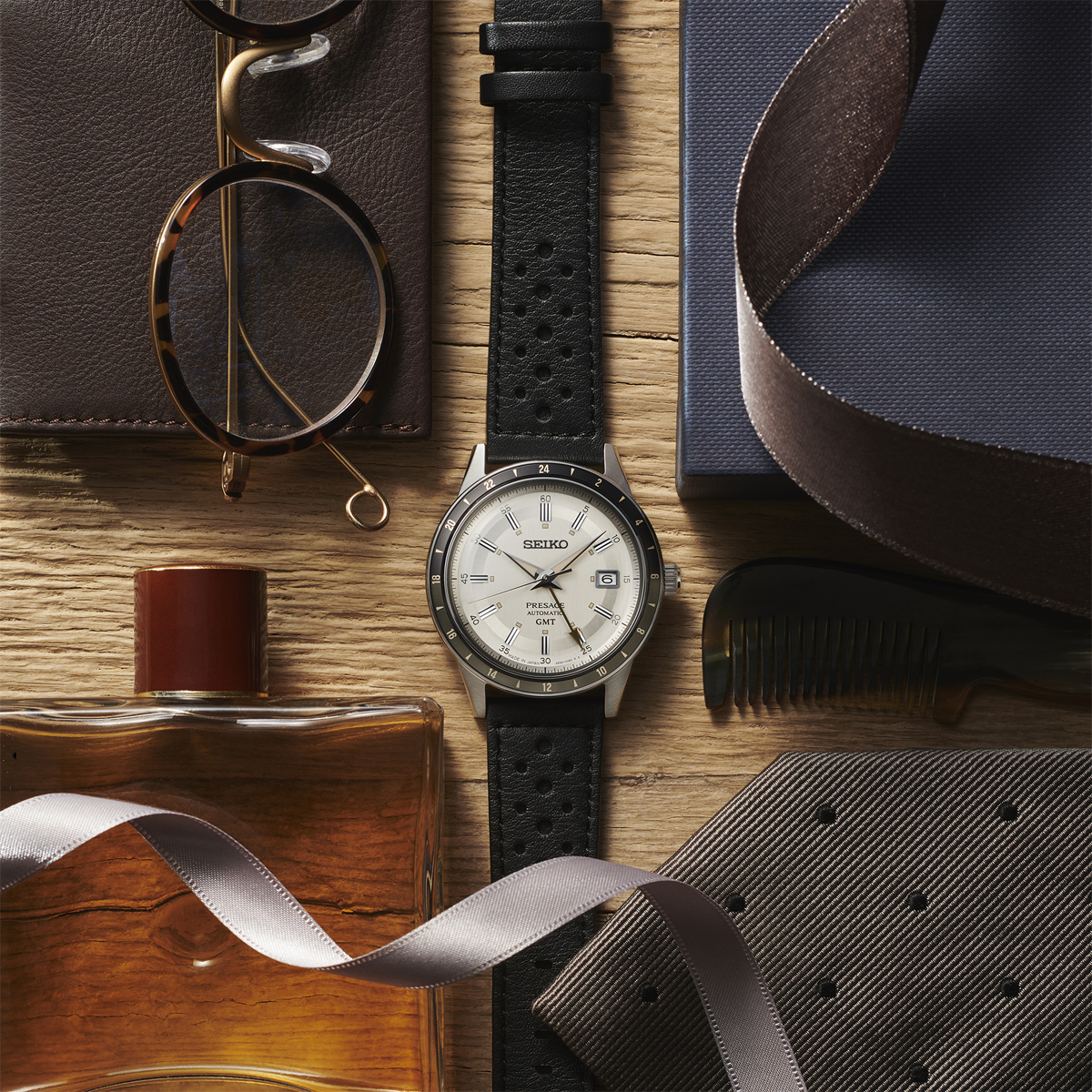 Seiko Presage “Stone” Style 60s Road Trip GMT - SSK011J1
