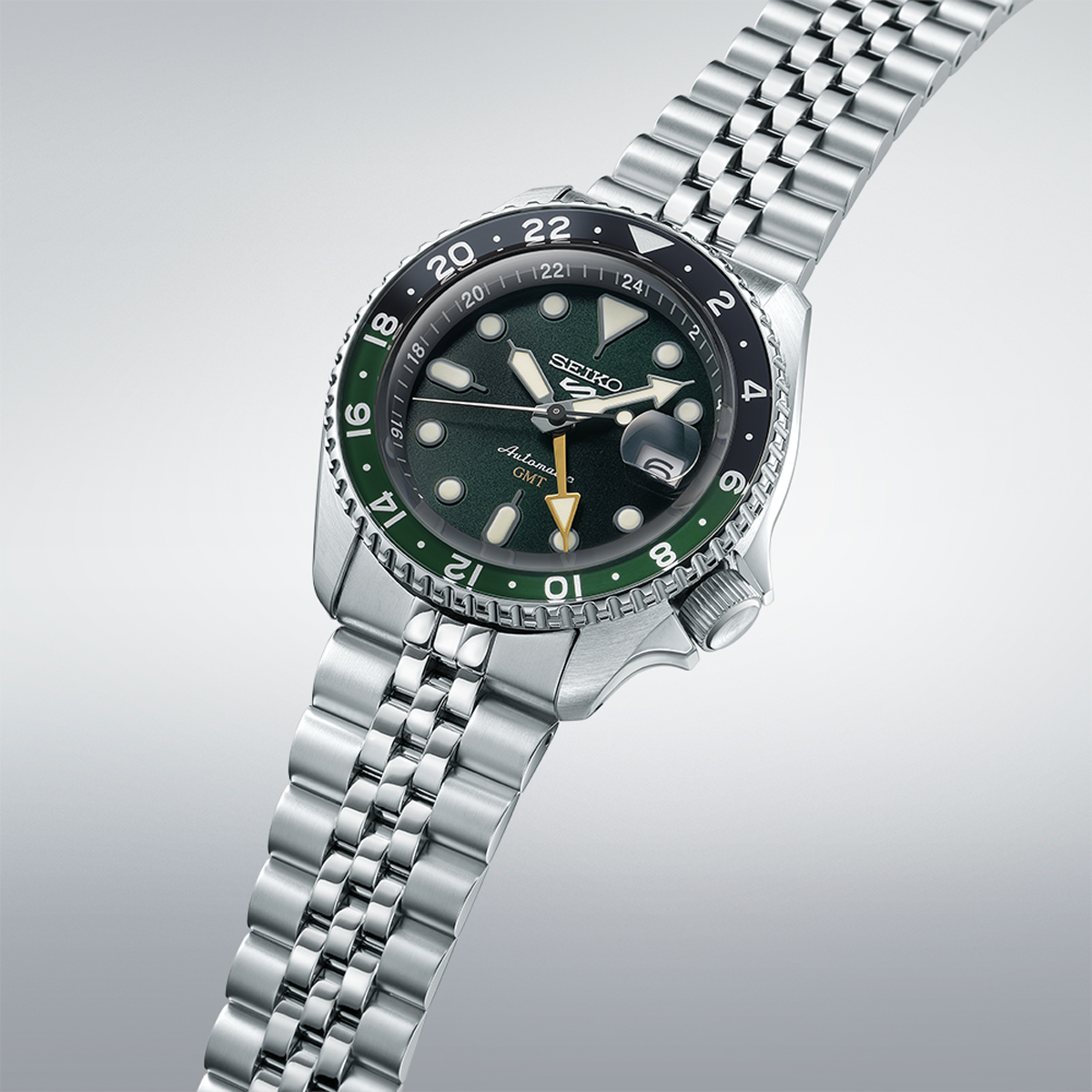 Seiko 5 Sports SKX GMT Bi-Colour Green - SSK035K1