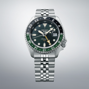 Seiko 5 Sports SKX GMT Bi-Colour Green - SSK035K1