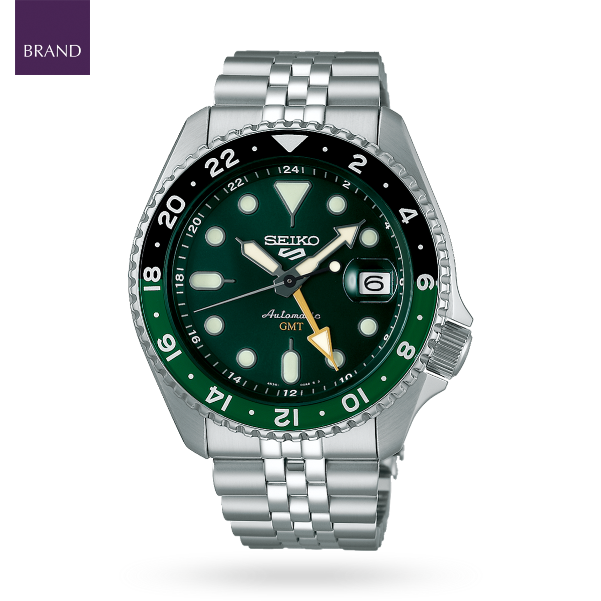 Seiko 5 Sports SKX GMT Bi-Colour Green - SSK035K1