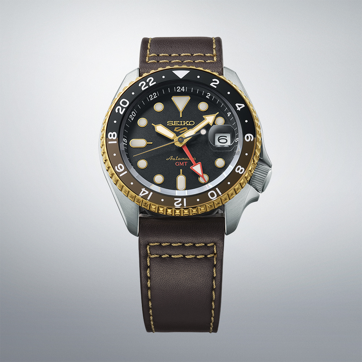 Seiko 5 Sports SKX GMT In Mocha - SSK036K1