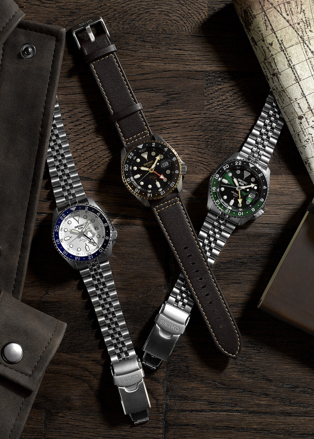 Seiko 5 Sports SKX GMT SSK036, SSK033 & SSK035