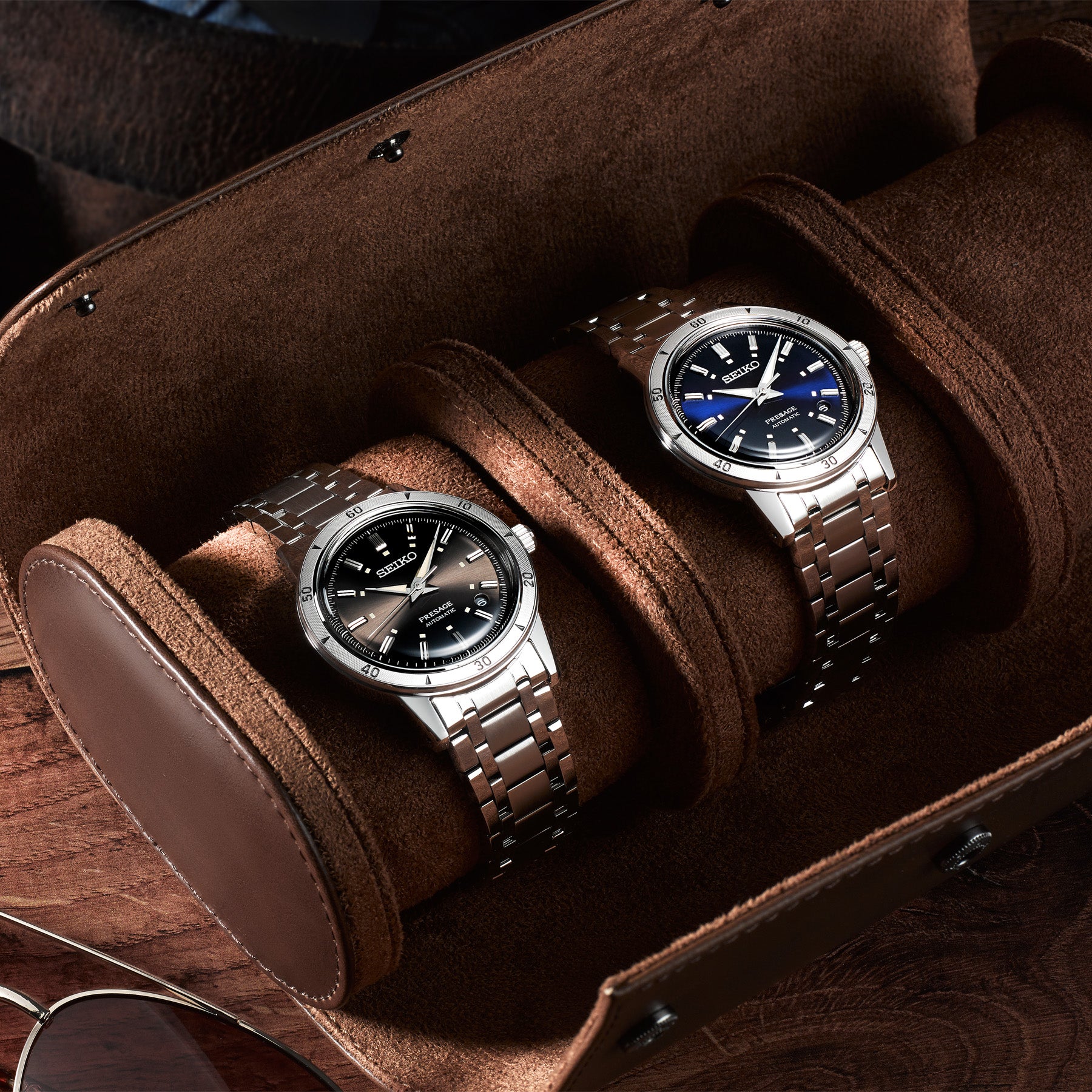 Seiko Presage Style 60s 'Elegant Yet Rugged' In Brown & Navy - SRPL09J1 & SRPL07J1