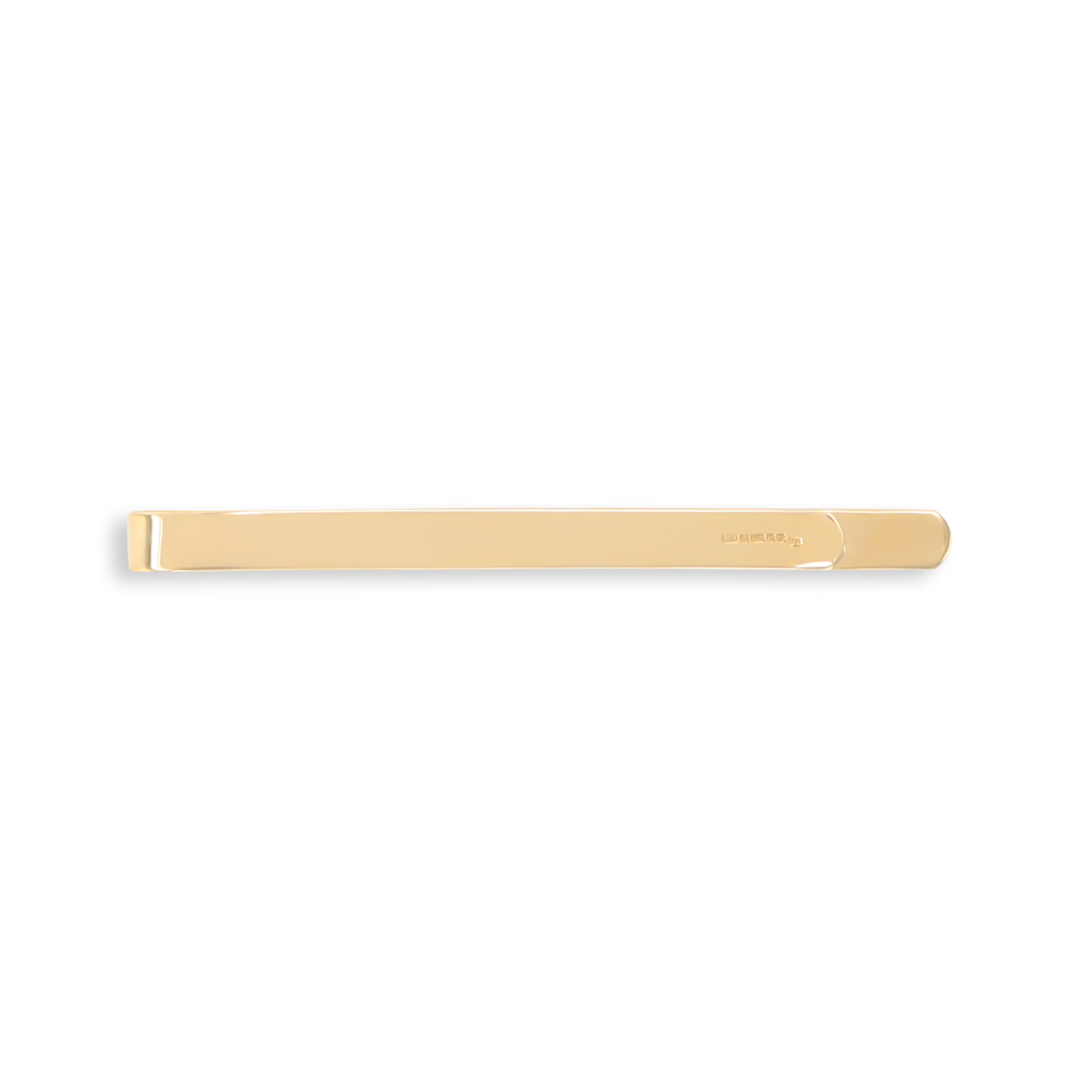 9ct Yellow Gold Scalloped Edge Patterned Tie Bar