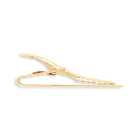 9ct Yellow Gold Engine Turned Tie Clip