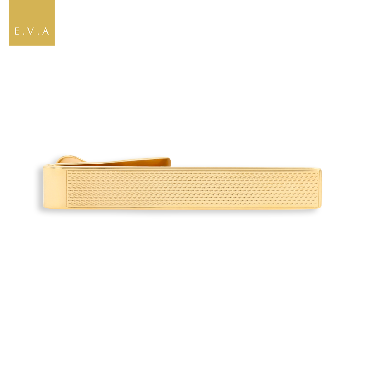 9ct Yellow Gold Engine Turned Tie Clip