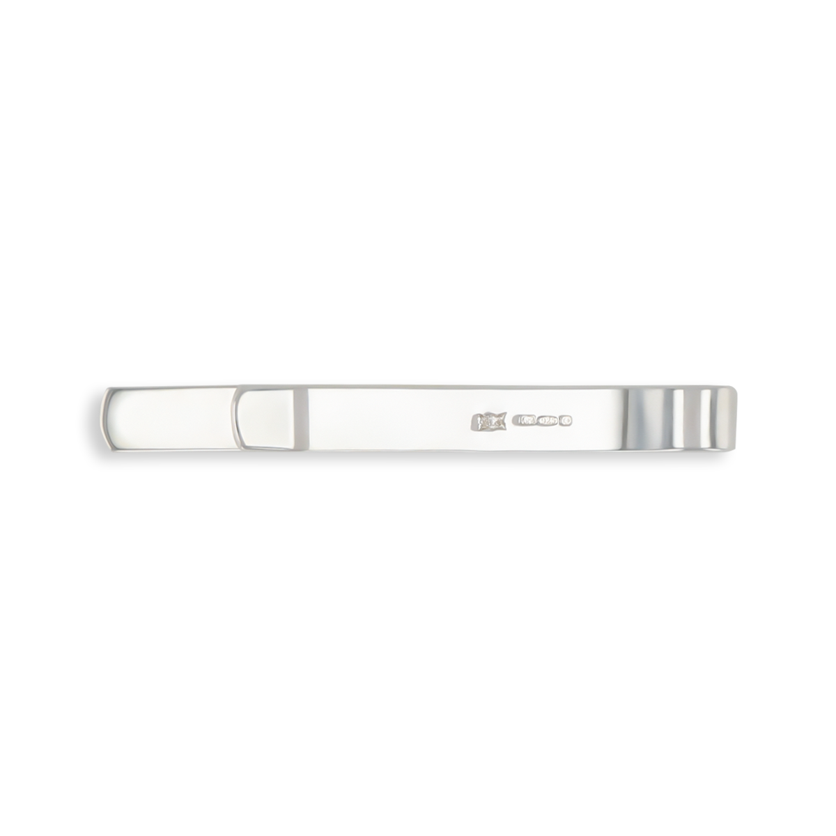 Sterling Silver Engine Turned Patterned Tie Bar