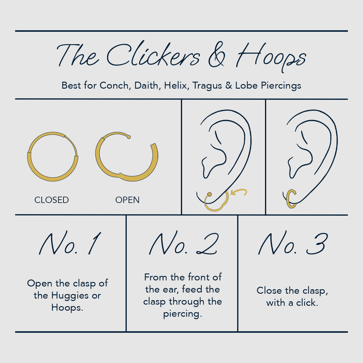 How to wear a Clicker & Hoop Earrings?