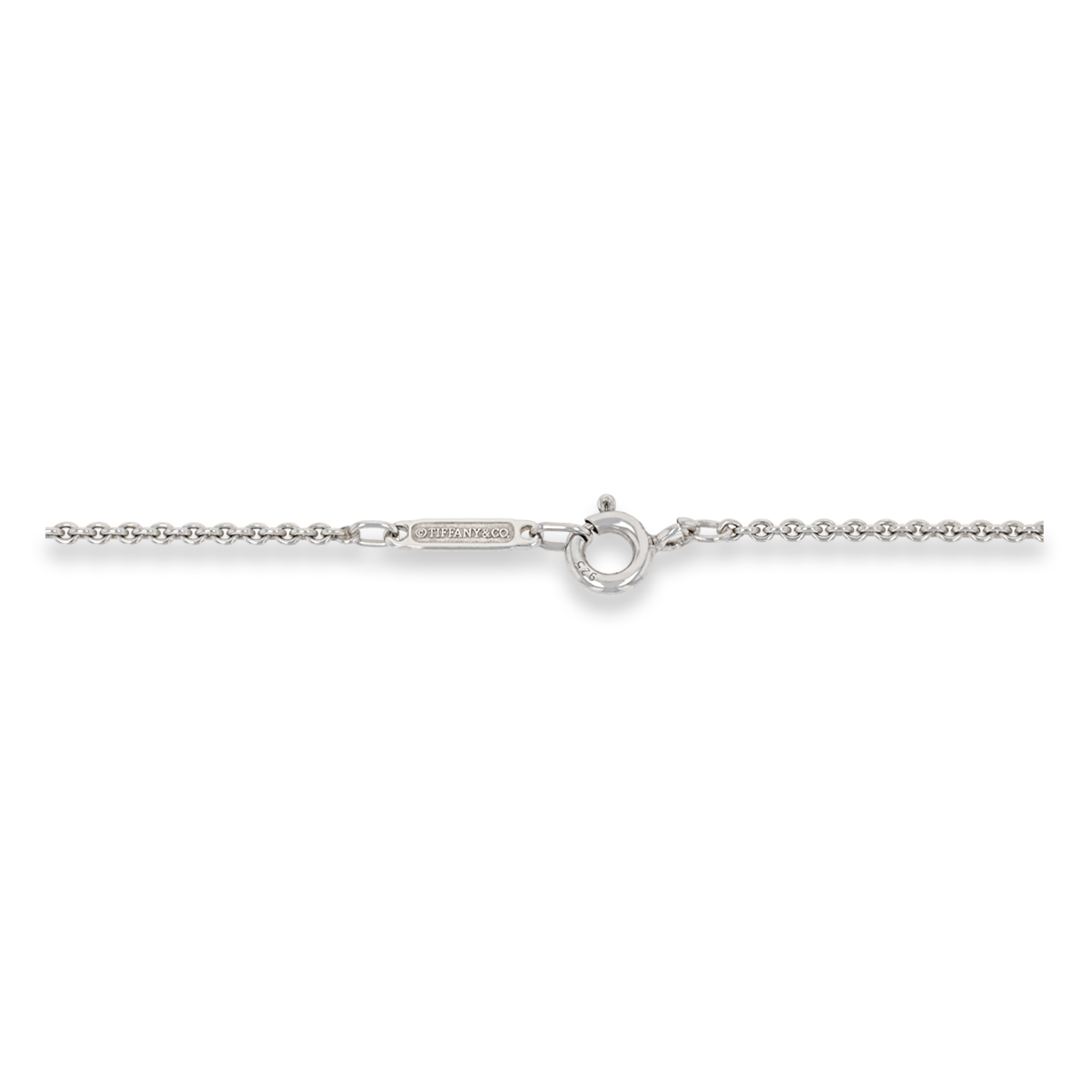 Tiffany & Co. Sterling Silver 1837 Square Pendant & Chain