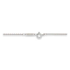 Tiffany & Co. Sterling Silver 1837 Square Pendant & Chain