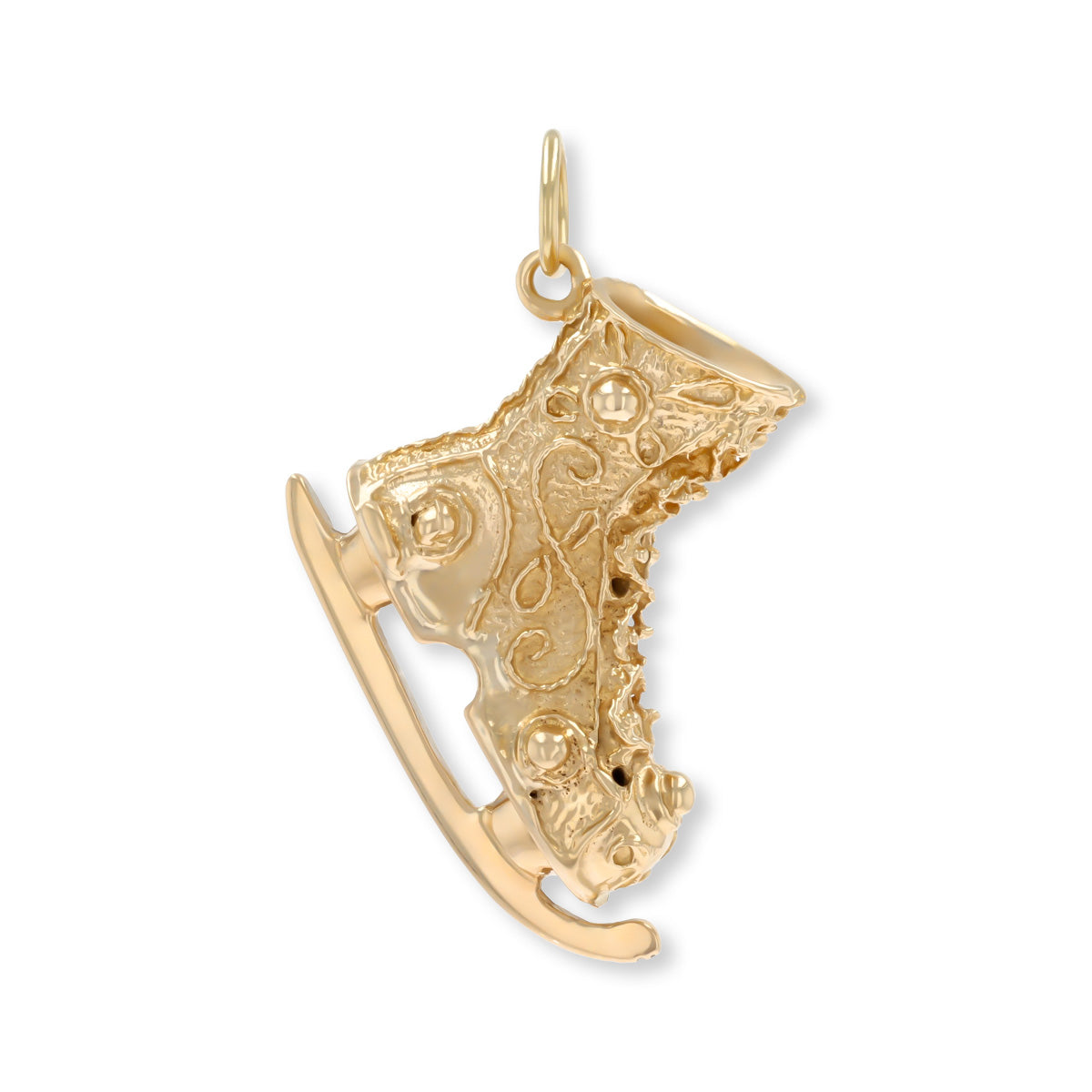 9ct Yellow Gold Ice Skating Boot Charm