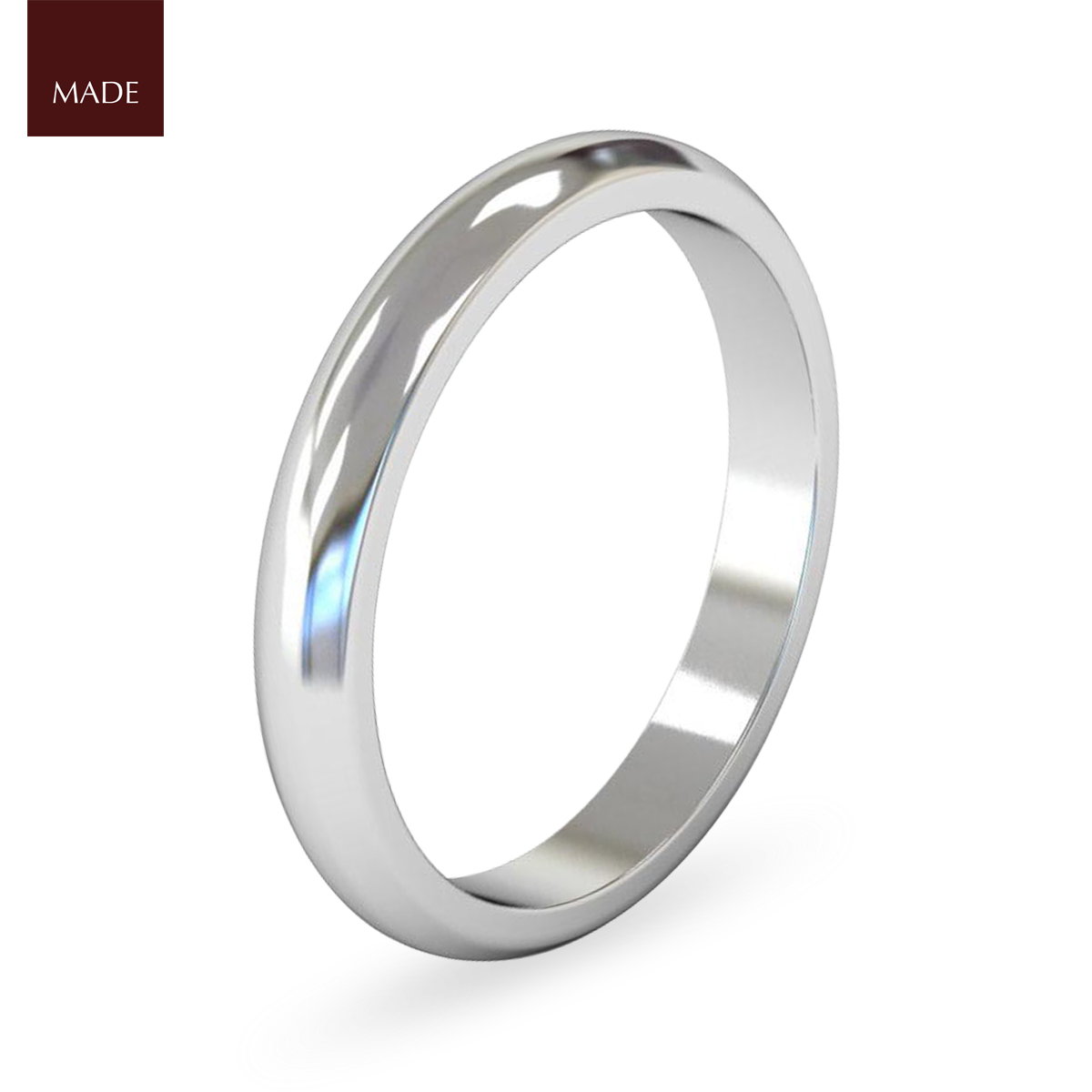 D-Shape Wedding Band