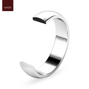 D-Shape Wedding Band - Profile