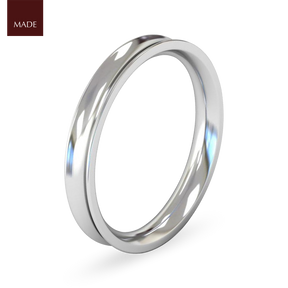 Concave Court Wedding Band