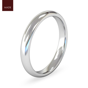 Edged Traditional Court Wedding Band