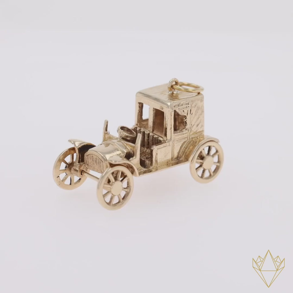 9ct Yellow Gold Automobile Charm - 360 Video