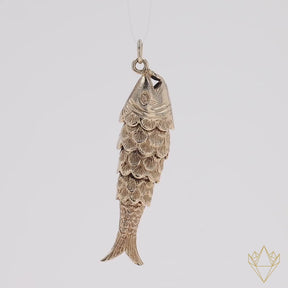 9ct Yellow Gold Fish Pendant - 360 Video