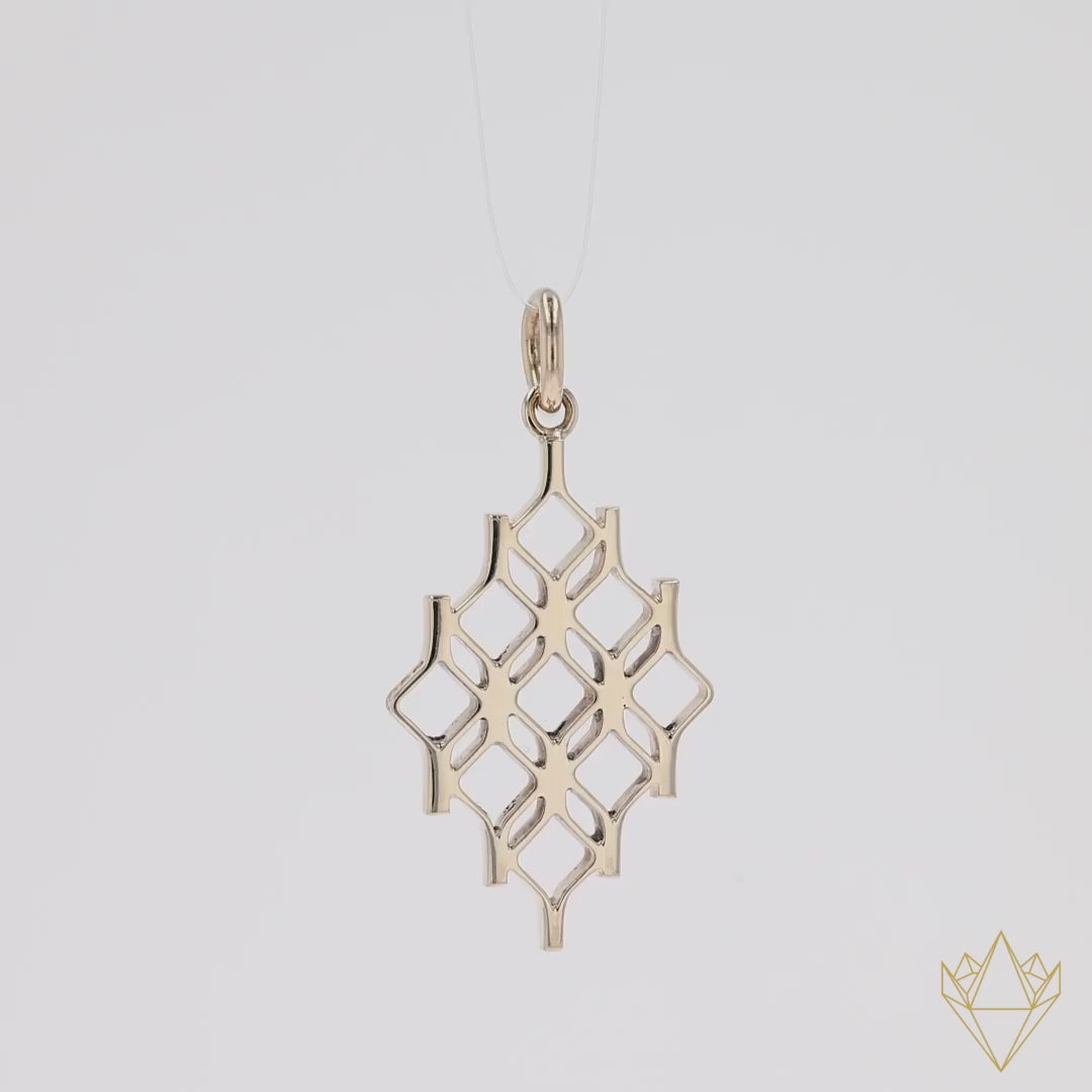 9ct Yellow Gold Marquise Pendant By Jack Spencer - 360 Video