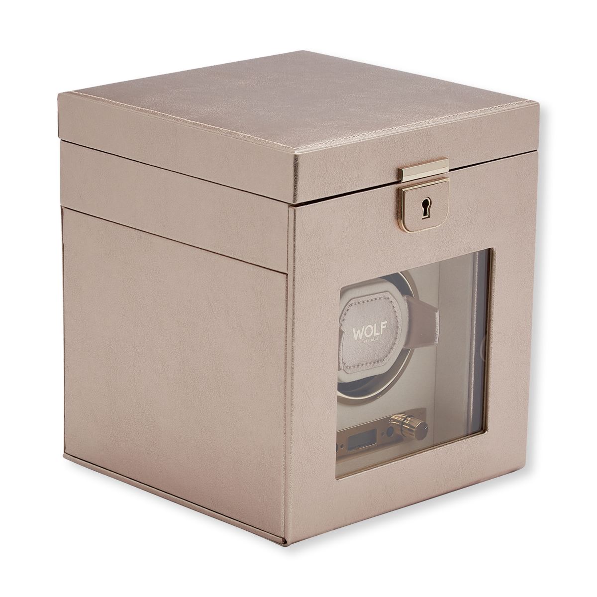 Palermo Single Watch Winder with Jewellery Storage