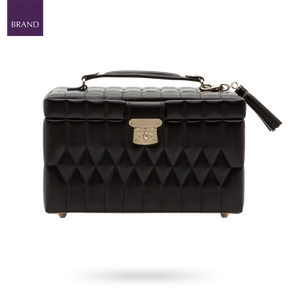 Caroline Medium Black Jewellery Case