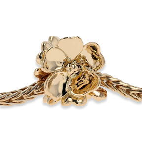 Trollbeads Exclusive 18ct Yellow Gold Apple Blossom on Bracelet