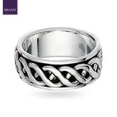 Sterling Silver Celtic Design Spinner Ring