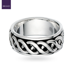 Sterling Silver Celtic Design Spinner Ring