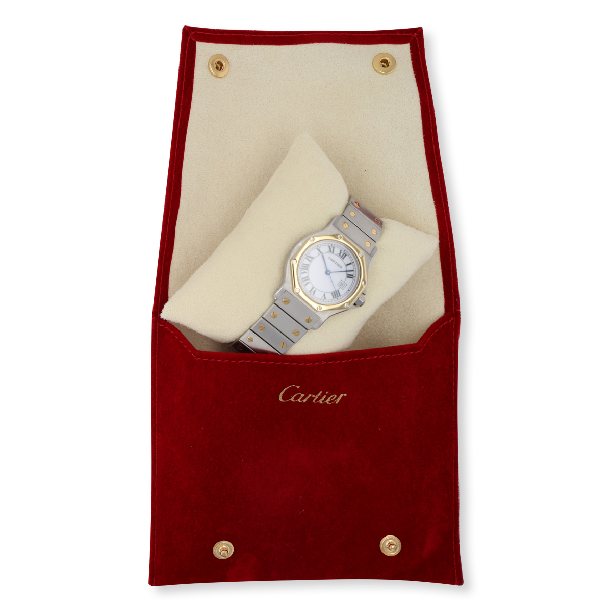 Cartier Santos Automatic 2-Tone, 18ct Yellow Gold and Stainless Steel Watch