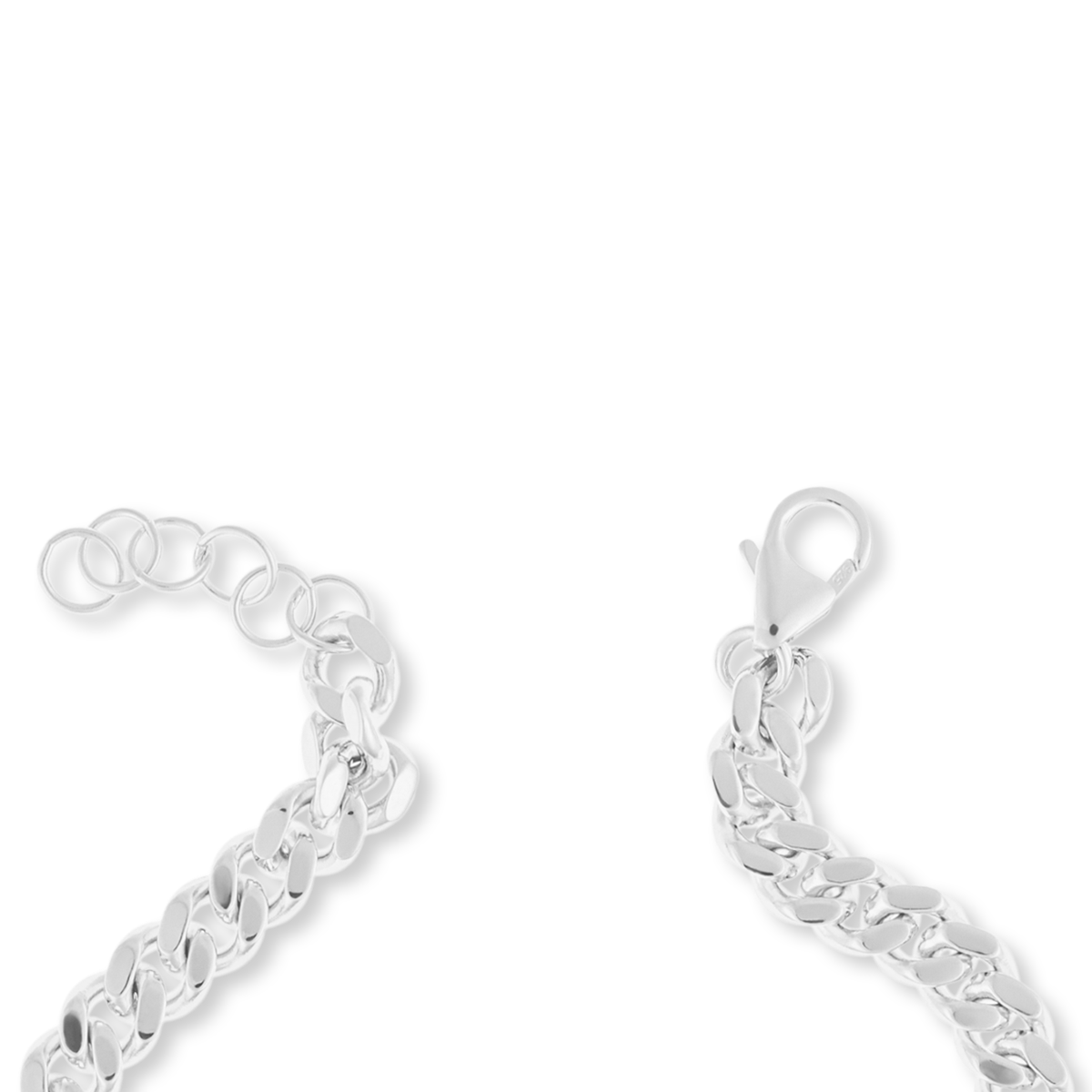 Sterling Silver Plain Engravable ID Bar Bracelet With Diamond