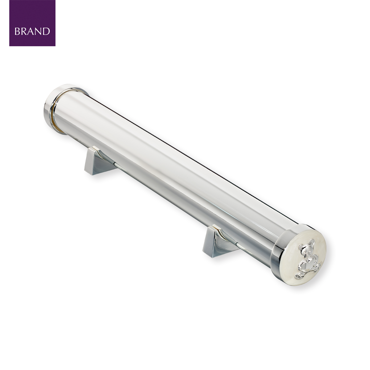 Silver Plated Teddy Bear Certificate Holder With Stand