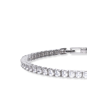 Sterling Silver Claw Set Cubic Zirconia Tennis Bracelet