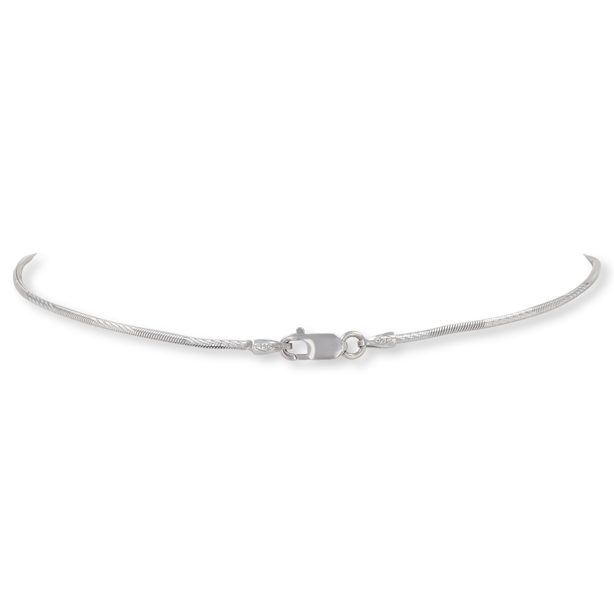 18ct White Gold Tanzanite & Diamond Teardrop Collarette Necklace - Clasp