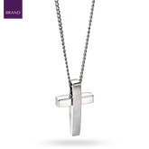 Stainless Steel Matt & Polished Cross Pendant