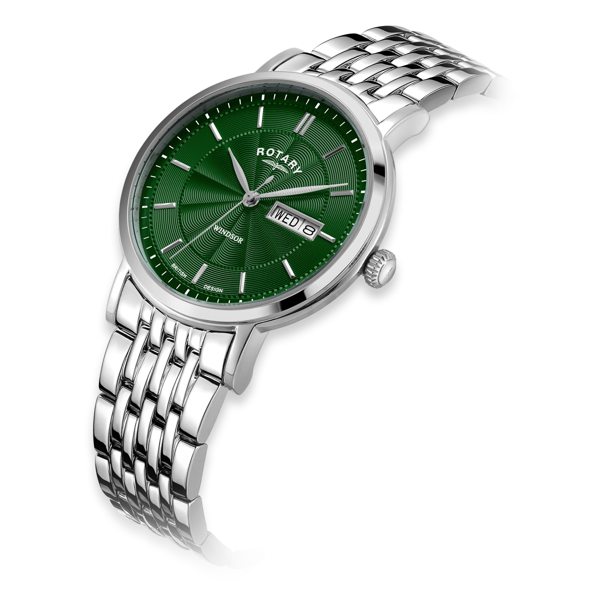 Rotary green 2025 dial watch