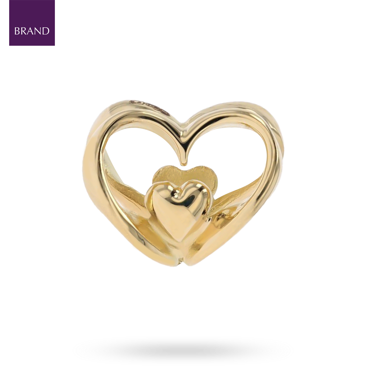 Trollbeads Exclusive 18ct Yellow Gold Heart to Heart