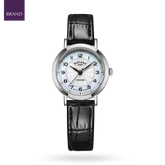 Rotary Heritage Watch, Mother of Pearl Dial with Black Leather Strap - LS05420/68